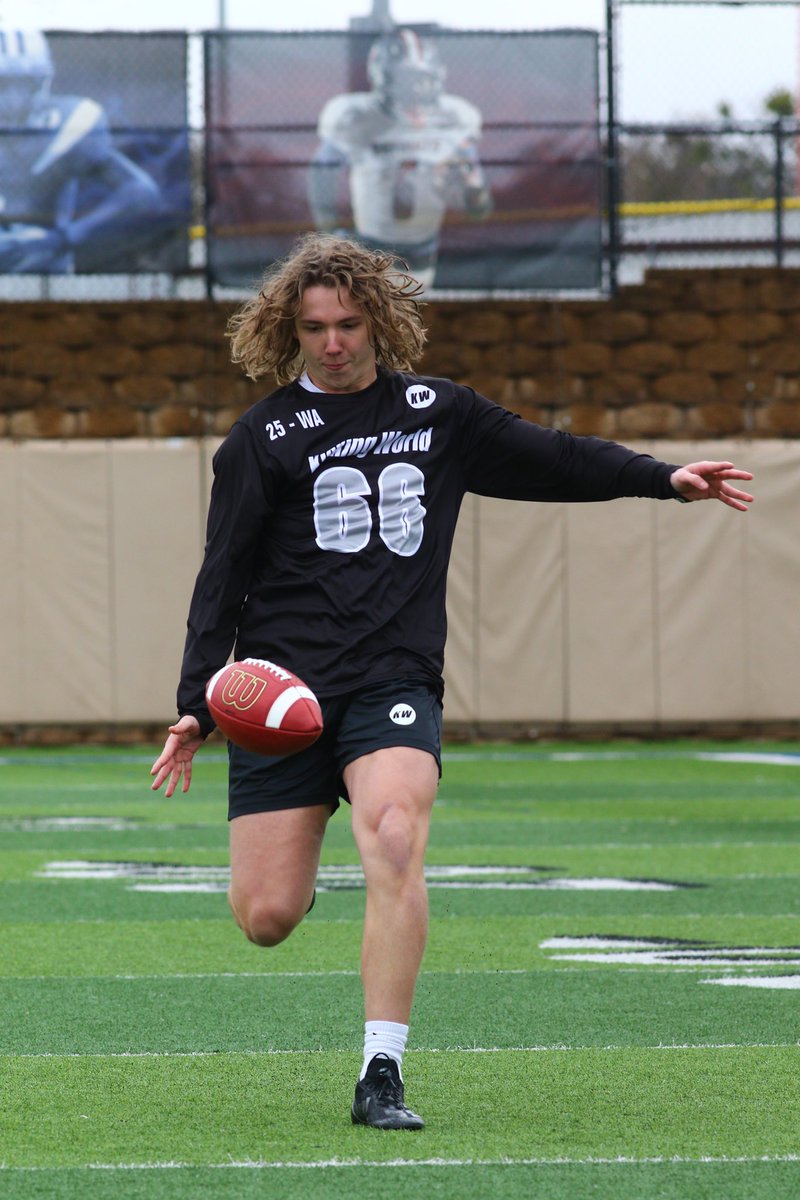 jamesonpatin's tweet photo. Had a great time down in Austin, Texas this past weekend competing against some of the best punters and kickers in the nation for the invite only @KickingWorld National Showcase! Out of 53 competitors punting, I placed 7th in the day 1 charting and 10th for the day 2 competition! https://t.co/GUBvuhveVk