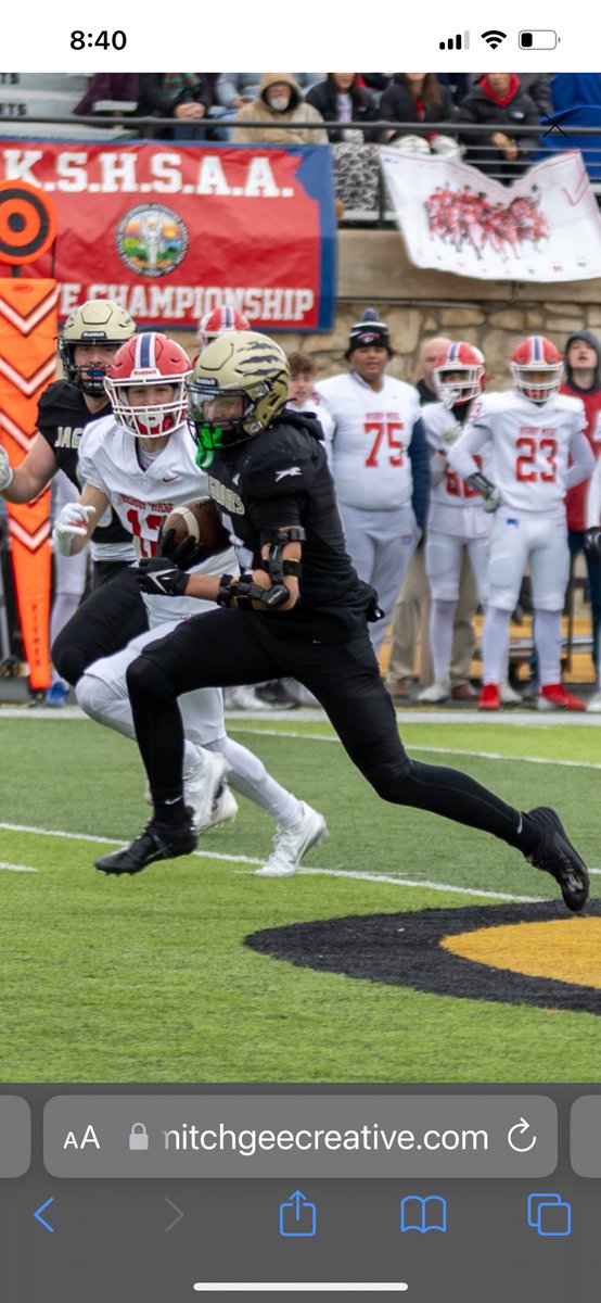 ACJaguarFB's tweet photo. Congratulations to Brandt Stupka @stupka_brandt for being awarded 4A All-State WR by @KSHSFOOTBALL Coaches Association! 

@CentralGridiron @Coach_DTuttle @Andover_Central 

Photo: Mitch Gee https://t.co/5addoDwUIt