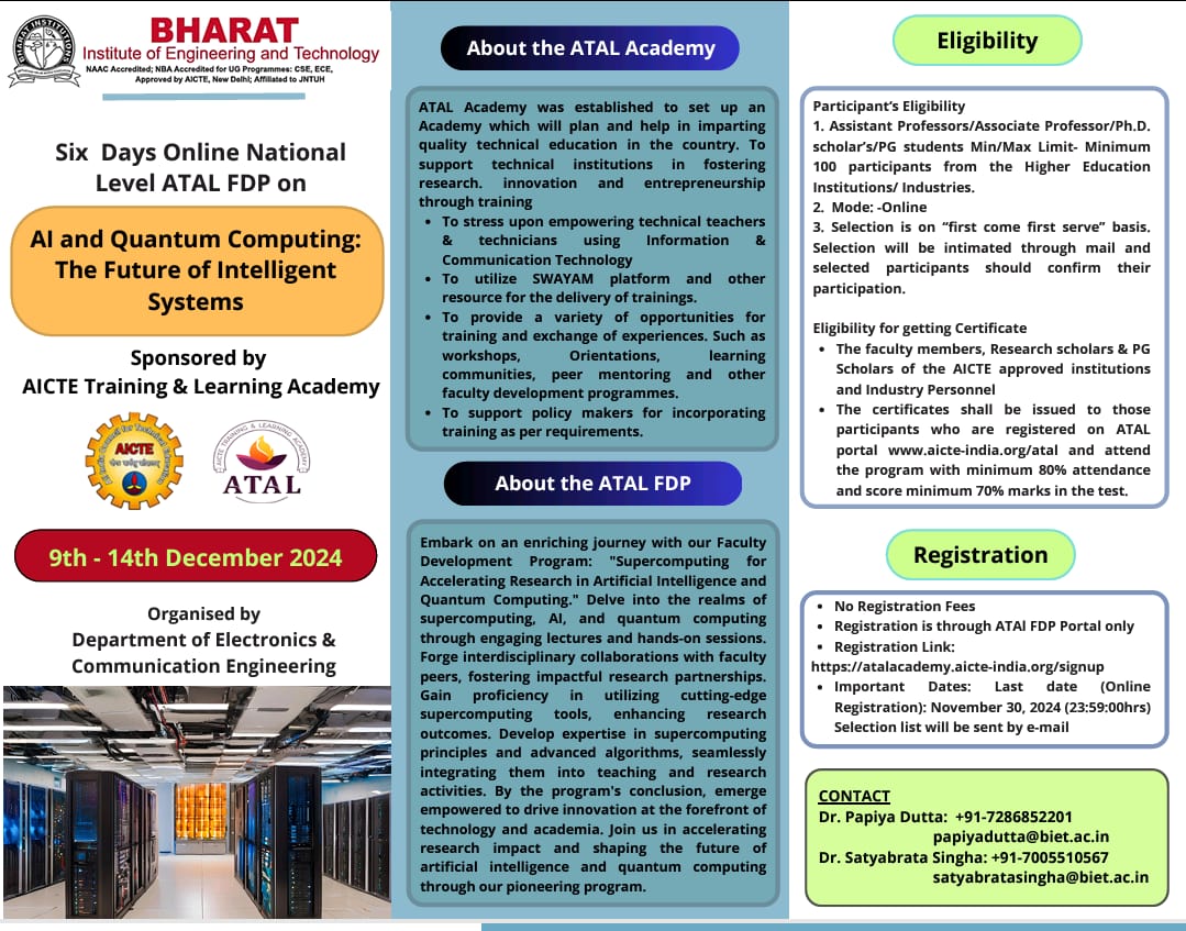 Bharat Institute of Engineering and Technology tweet media