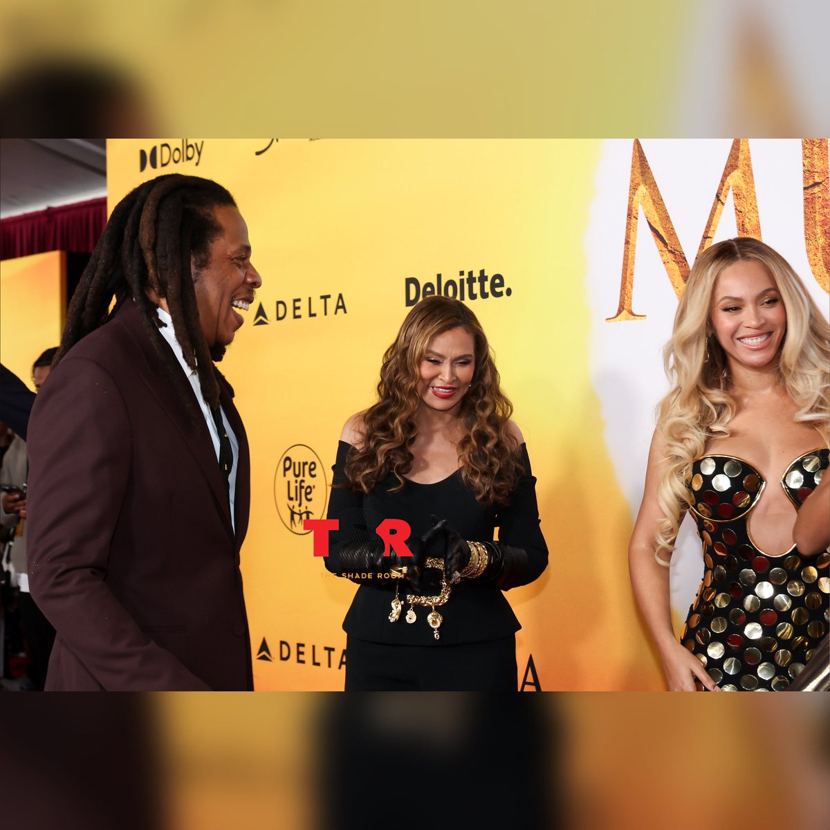 TheShadeRoom's tweet photo. The Knowles-Carter clan stepped out lookin’ good at the “Mufasa: Lion King” premiere. ✍🏾#TSRStaffAS📷:(@gettyimages) https://t.co/SjEkH8yg58