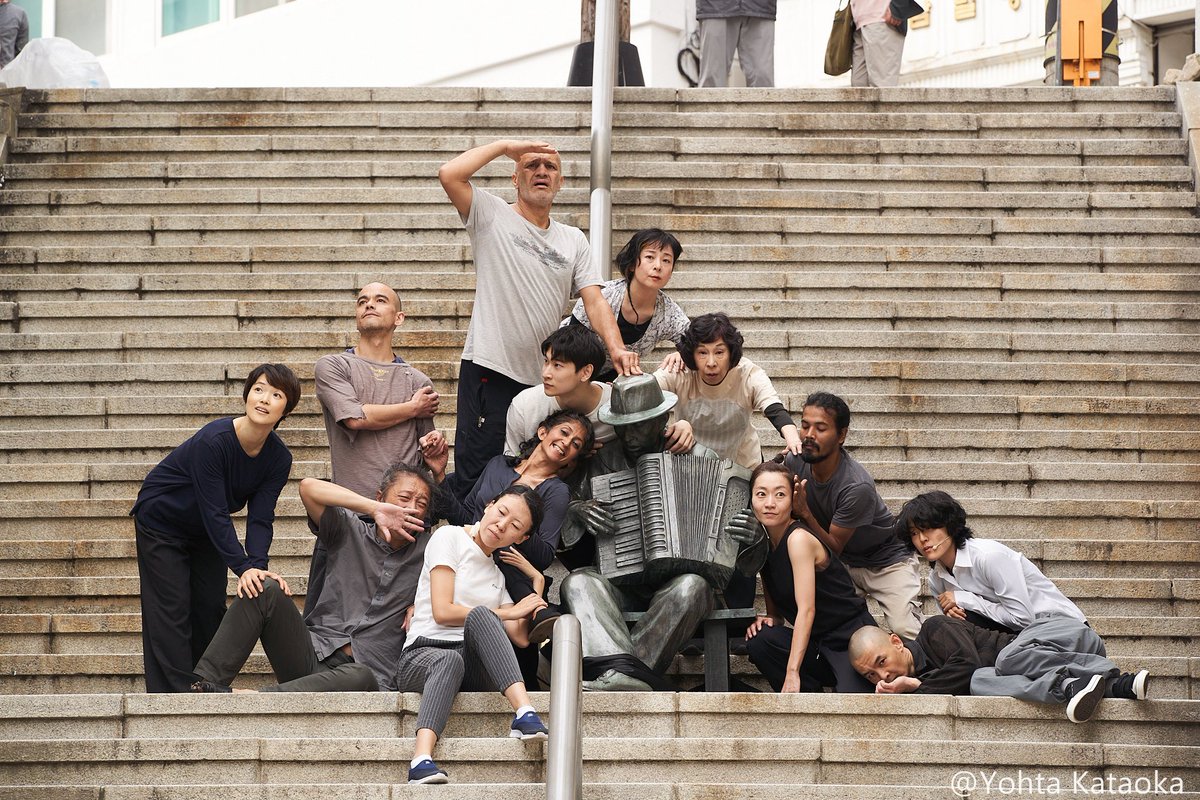 sakeshake629's tweet photo. Asia meets Asia 2024
「Echo of the earth」
day 1  @40 steps &amp; puffed rice guy statue

photo by 片岡陽太　Yohta Kataoka https://t.co/wlhaiF8n2q