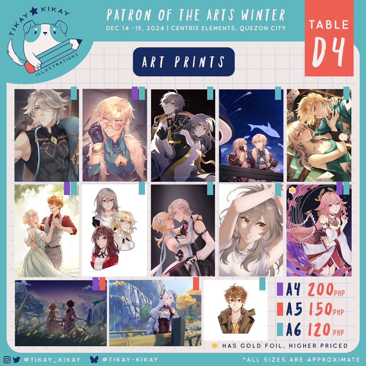 (2/3) merch catalogue for PotA Winter ❄️