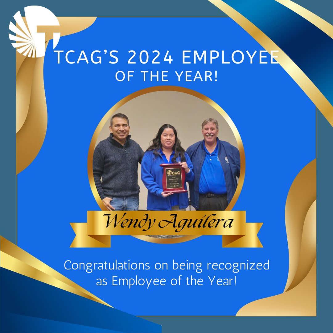 📷Help us congratulate Wendy Aguilera, TCAG Administrative Clerk III, for being crowned TCAG employee of the year!📷
Wendy is a true powerhouse on the administrative team, operations as well as with public engagement.
Congratulations Wendy!!