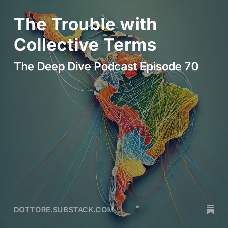 The podcast examines Emil Ahangarzadeh's essay which argues that the terms "Latino," "Latina," and "Latinx" are inaccurate and reductive labels for the diverse populations of Latin America. <a href="/ahangarzadeh/">Il Dottore (Emil Ahangarzadeh)</a> dottore.substack.com/p/the-trouble-…