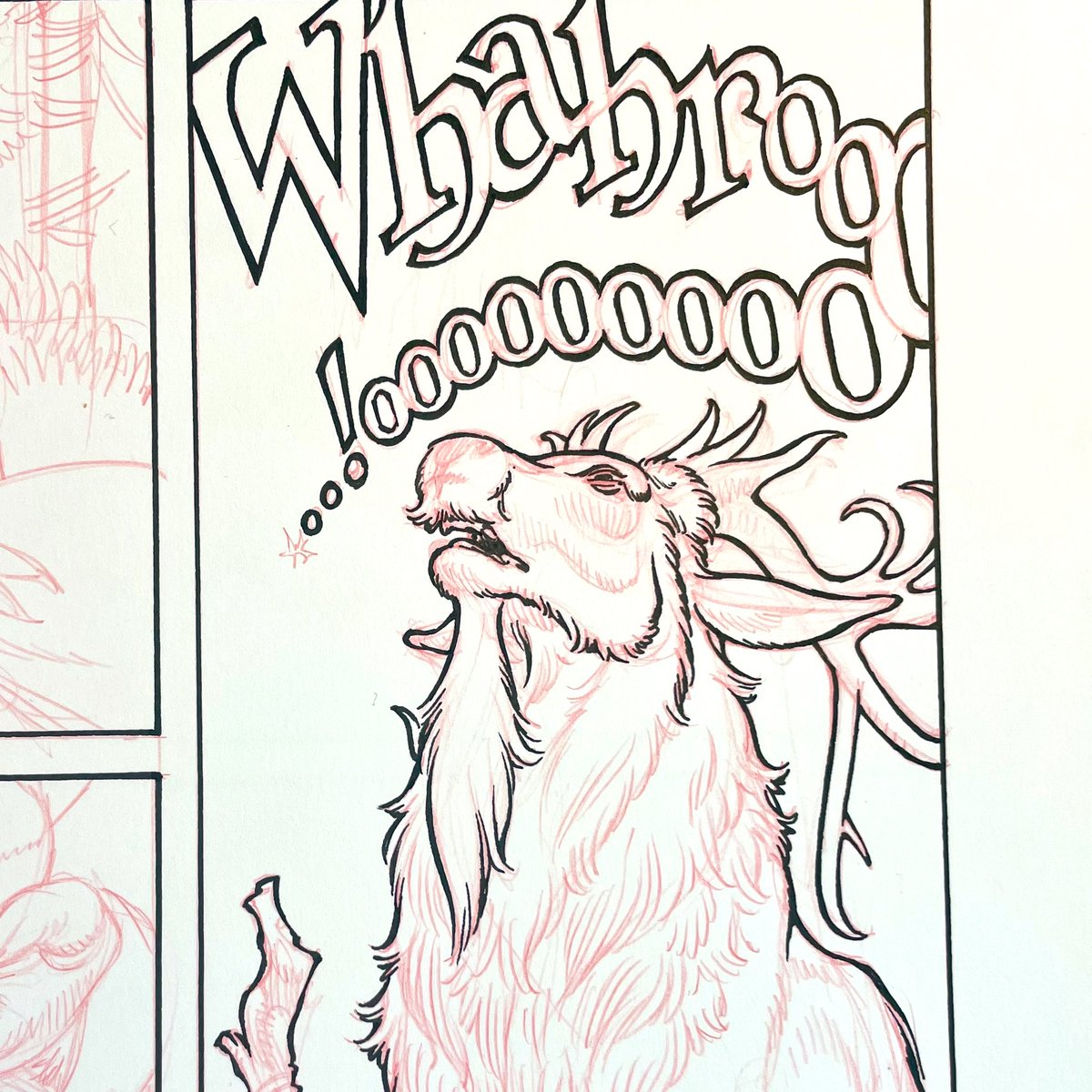 GR_comics's tweet photo. “Whahroooooooo!…”
partial inks detail
#makingcomics #SecretProject3
#process https://t.co/hzuJiygGi1