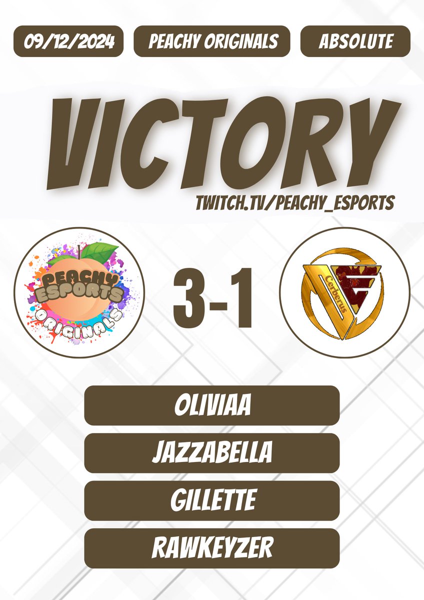 Peachy eSports tweet media