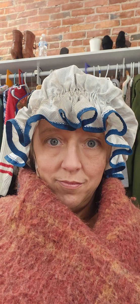 Forrunningoutld's tweet photo. We are doing 2 school matinees this week. And this morning, I felt like a zombie! #theaterlife #actorforlife #AChristmasCarol #actress https://t.co/4Xnz0smJqy