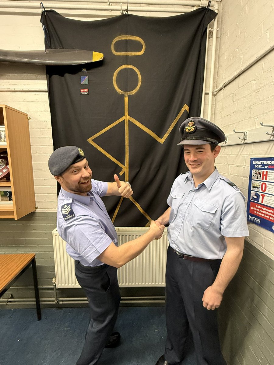 16F_ATC's tweet photo. Promotion!! 🎉 Following recommendation by OC 16F and approval from OC Middlesex Wing, our Sqn WO, Sgt Rookes has been promoted to Flight Sergeant! https://t.co/2QsK3zle2X