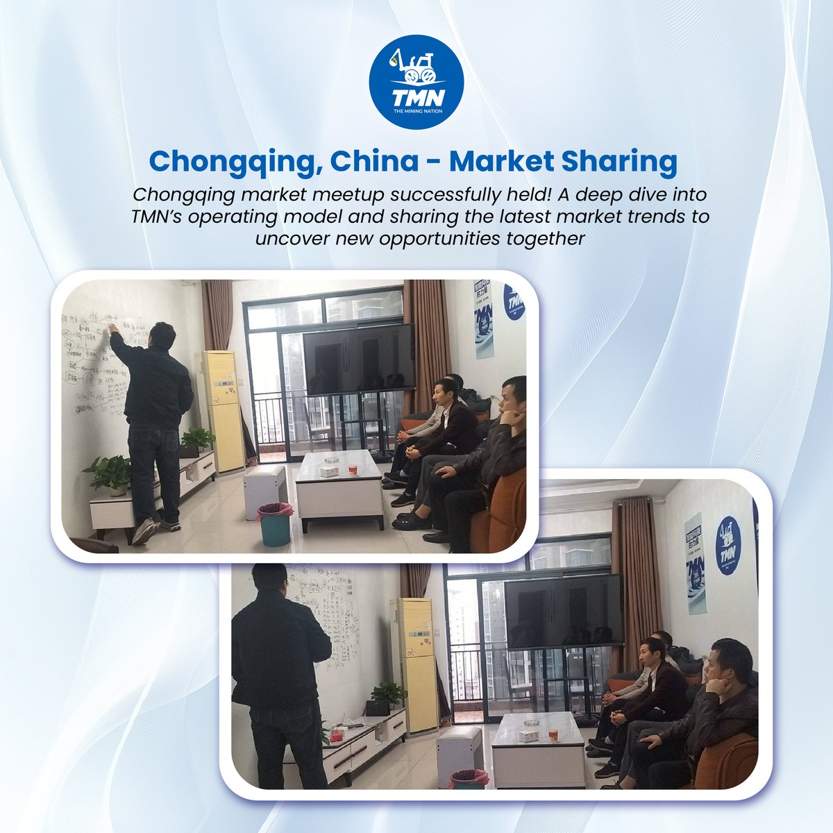 Mining_Nation's tweet photo. 🌟 The Mining Nation: Market Sharing in Chongqing! 🌟
The Chongqing market meet-up was a resounding success! We delved deep into TMN’s operating model and shared the latest market trends with members, uncovering even more opportunities together. 🚀✨ https://t.co/2tIxdDcvYu