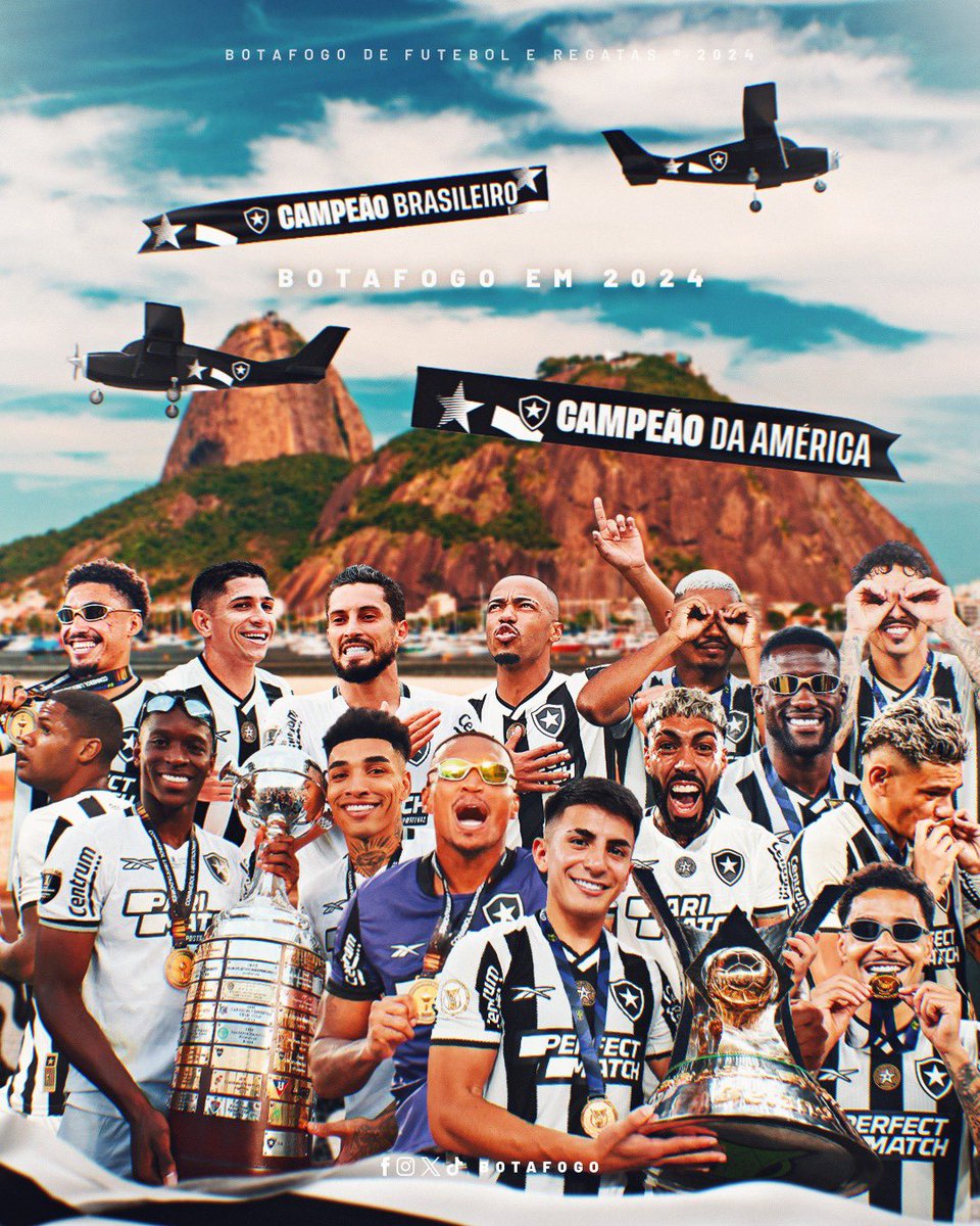 Botafogo's tweet photo. DOBRADINHA ALVINEGRA! 🏆🏆 #BOTAFOGOCAMPEÃO #TEMPODEBOTAFOGO https://t.co/GgiHBo6MjS
