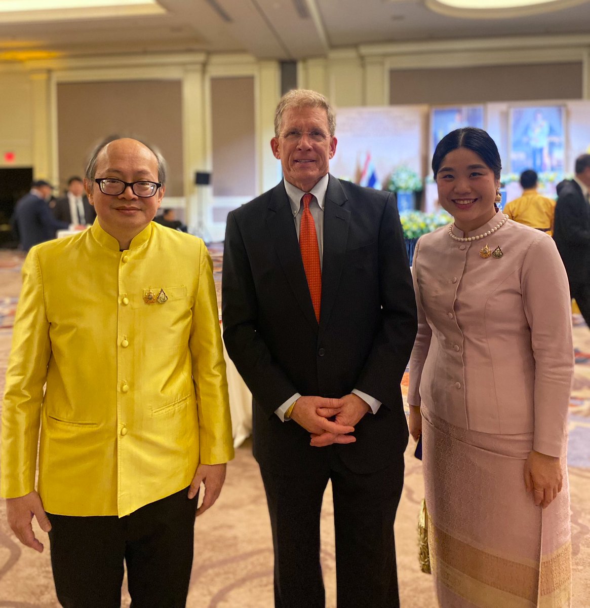 WPatrickMurphy's tweet photo. Best wishes to #Thailand on the Kingdom’s National Day! I enjoyed a special evening with many friends, hosted by @ThaiEmbDC in Washington, DC. https://t.co/pH9knBCvxS