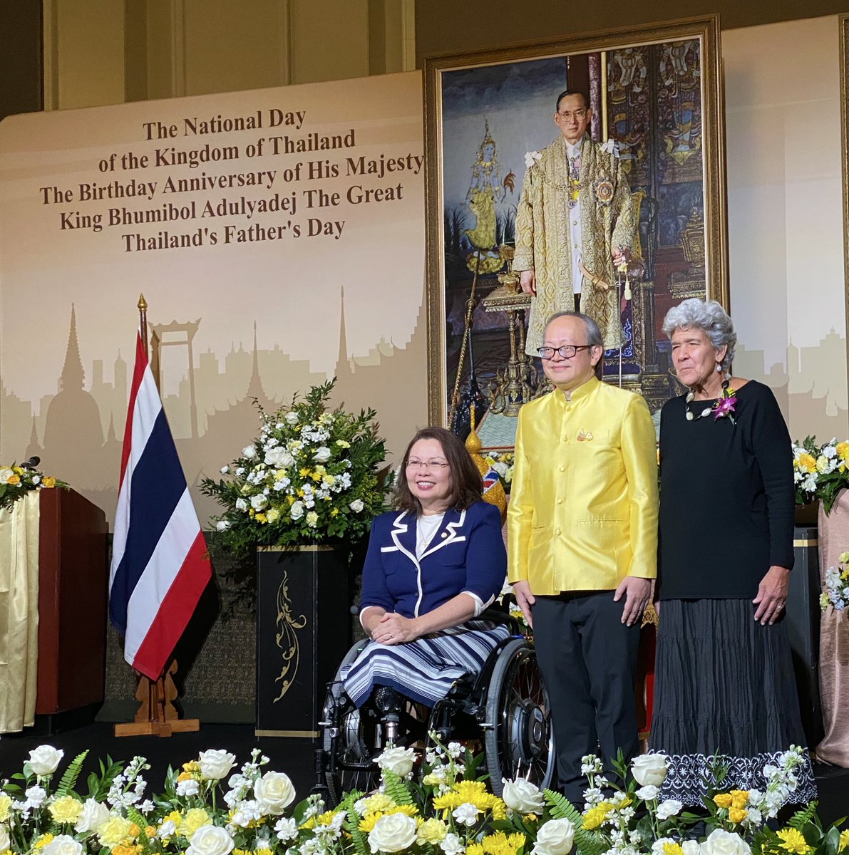 WPatrickMurphy's tweet photo. Best wishes to #Thailand on the Kingdom’s National Day! I enjoyed a special evening with many friends, hosted by @ThaiEmbDC in Washington, DC. https://t.co/pH9knBCvxS