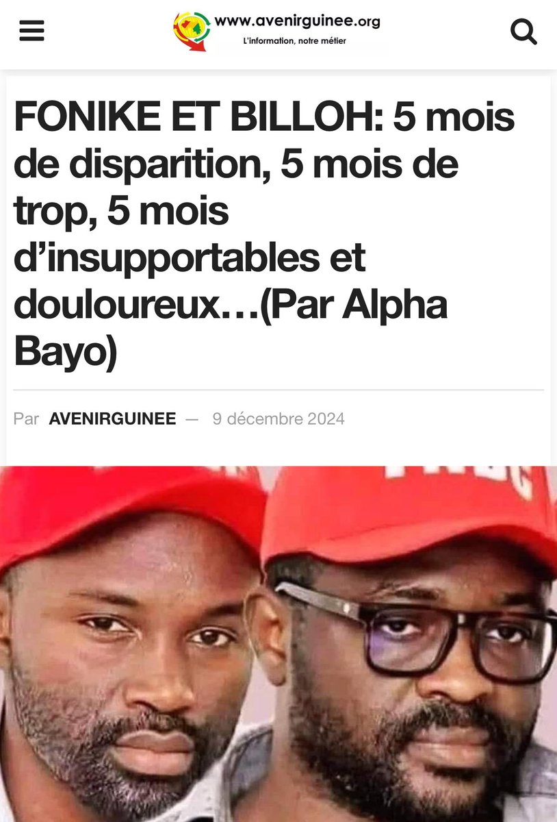 AlphaBayo10's tweet photo. 5 mois sans nouvelles. Où sont ils? https://t.co/Zq0XykSMtm
