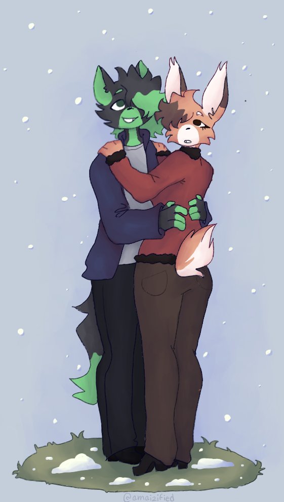 Amaizified's tweet photo. Really feeling the holiday season!!!! #HappyHolidays #furryfandom #furrycommunity #smallartist https://t.co/ncbE9Ek26J
