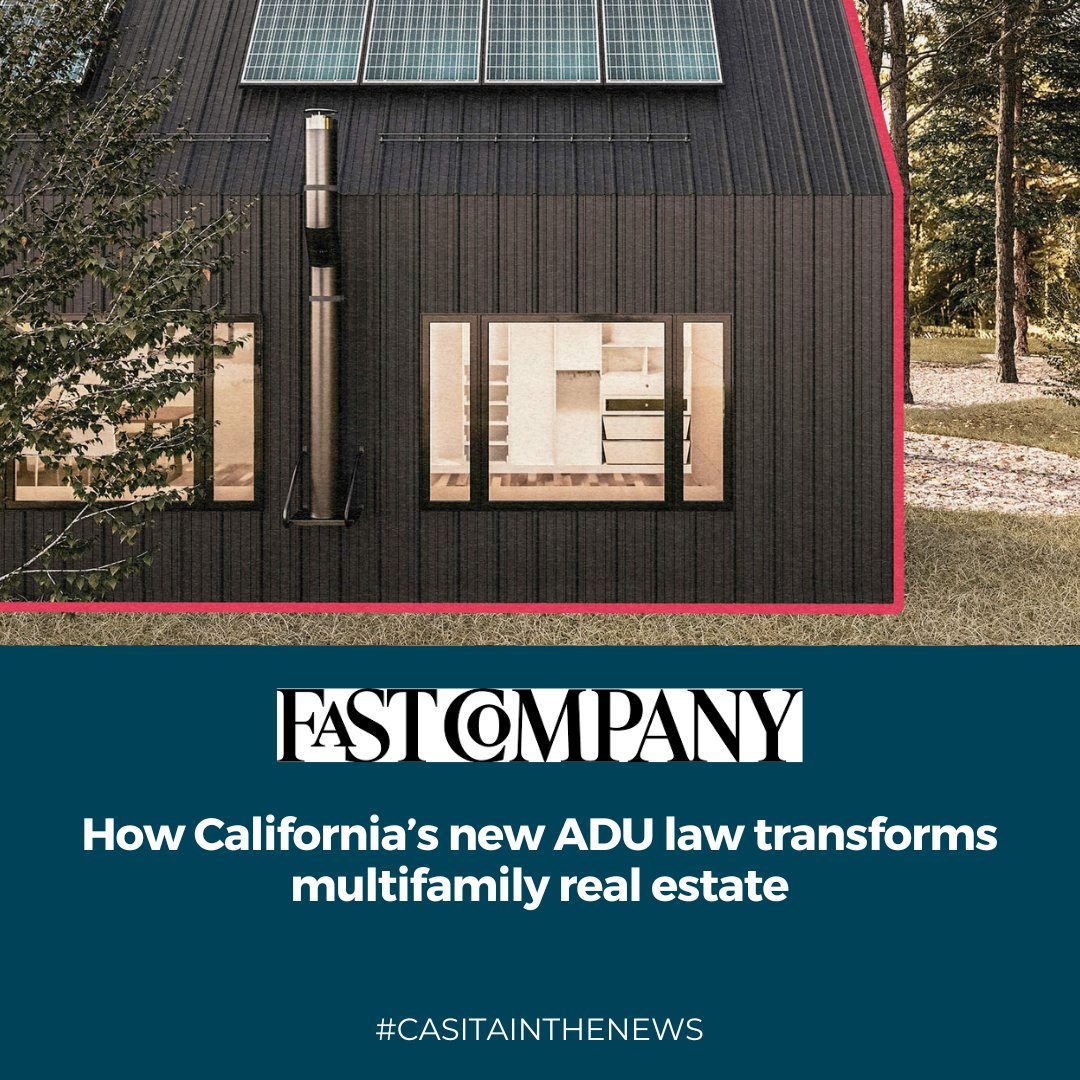 CasitaCoalition's tweet photo. @FastCompany  article highlighting  SB 1211, a  game-changer in expanding ADU potential for multifamily properties and creating affordable housing opportunities. 

📖 Quick read: https://t.co/VMpViXxVVJ

#ADUs #MiddleHousing #BuildTheMiddle https://t.co/phoHzrBDNS