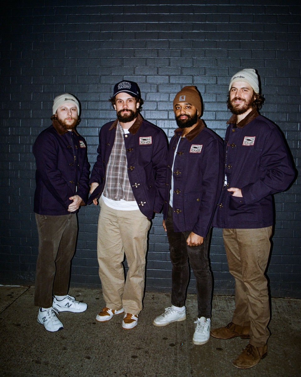 SweptAwayFans's tweet photo. Introducing The Swept Away Sailor Jacket! ⚓️ Created in collaboration with Dinner Service, this custom #AvettSailor jacket celebrates all of you who have supported Swept Away and The Avett Brothers over the years. Now available for purchase at https://t.co/0wCdgsImx1. https://t.co/02yKUvESjm