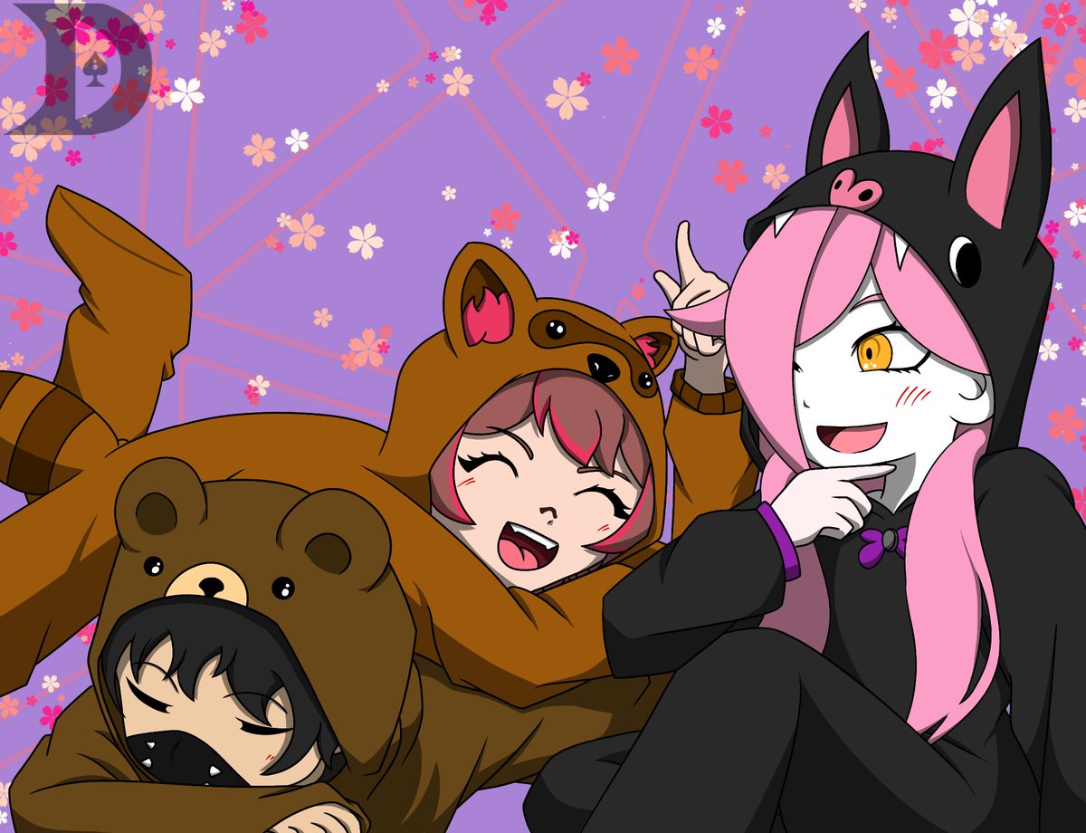 daigox808's tweet photo. Vtubers que me llenan de sonrisas, se les aprecia un montón♡
#nefthyart 
#RakkunArt https://t.co/H92E38RrcH