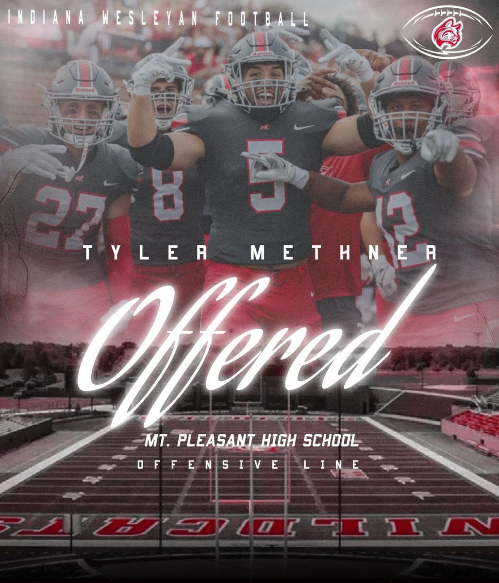 tylermethner71's tweet photo. After a great conversation with @Coach_Rode I am blessed to receive an offer from @IndWesleyan_FB!

@fbcoachmac @williamdennis28
@MIexposure @MichFBFrenzy @TheD_Zone @svlsports @MidwestFootbal1 @alex_pallone 
@PrepRedzoneMI @drewengels https://t.co/ZtXNqJeqgm