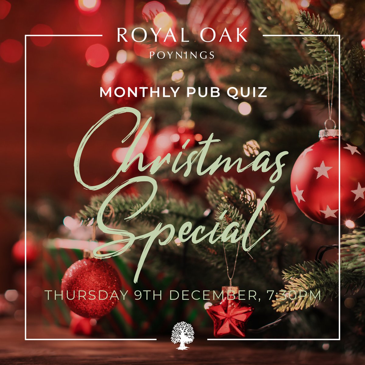 ROPoynings's tweet photo. You’re just in the (Saint) Nick of time for our next ‘Christmas Special’ monthly pub quiz this Fri 13th Dec at 7.30pm! 🎄

It’s our final quiz of the year, with plenty of presents to be won! 🎁

Festive fancy dress is encouraged! 🎅

Limited tables are available, so book now x https://t.co/LPFhOs9Ld6