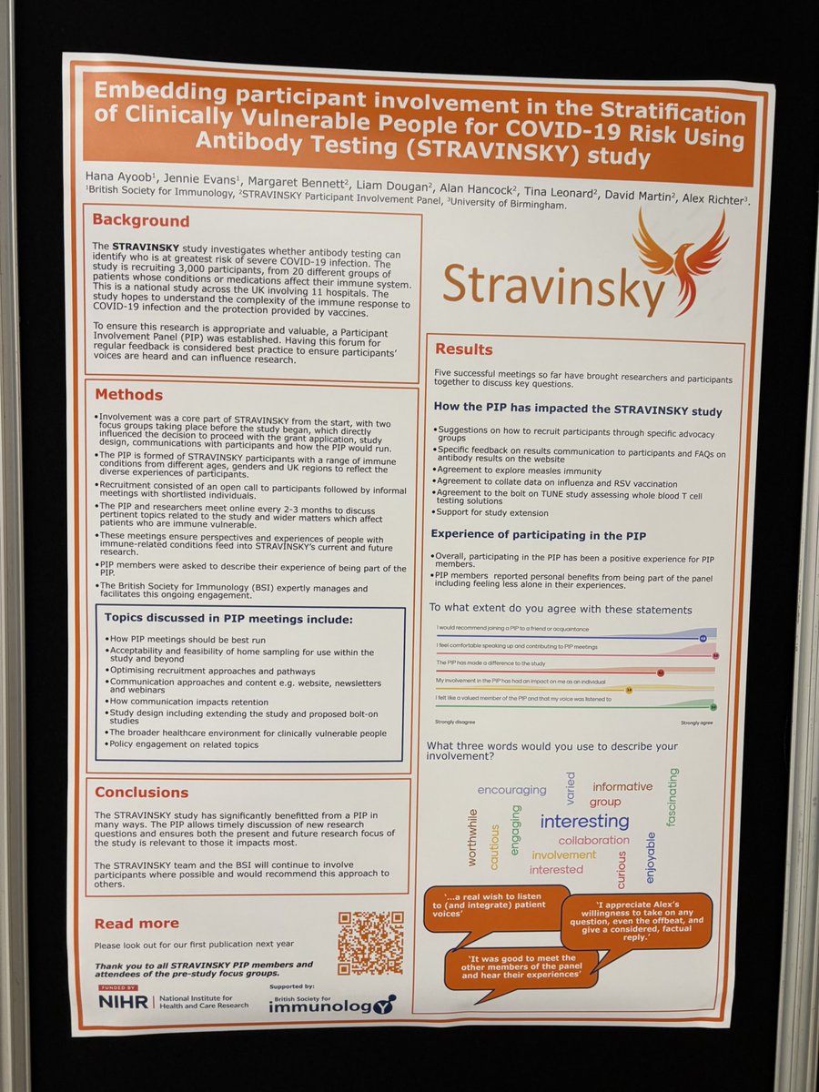 Professor Alex Richter (@alexrichter3) on Twitter photo Presenting our poster describing the work of our fabulous patient involvement panel <a href="/BSI_CIPN/">BSI Clinical Immunology Professional Network</a> <a href="/STRAVINSKYstudy/">STRAVINSKY</a> <a href="/SeanHuaLim/">Sean Hua Lim</a> <a href="/EleanorBarnesOx/">Ellie Barnes 🚵♀️</a> <a href="/mkwillicombe/">Michelle Willicombe</a> Presenting our poster describing the work of our fabulous patient involvement panel <a href="/BSI_CIPN/">BSI Clinical Immunology Professional Network</a> <a href="/STRAVINSKYstudy/">STRAVINSKY</a> <a href="/SeanHuaLim/">Sean Hua Lim</a> <a href="/EleanorBarnesOx/">Ellie Barnes 🚵♀️</a> <a href="/mkwillicombe/">Michelle Willicombe</a>