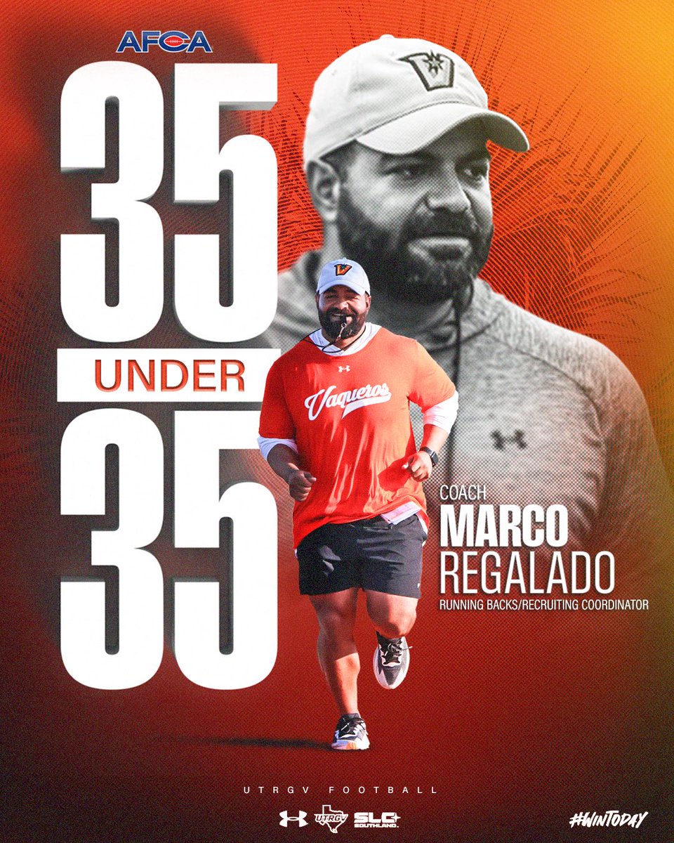 Congrats to our guy <a href="/CoachRegalado/">Marco Regalado</a> on being named to <a href="/WeAreAFCA/">AFCA</a> 35 under 35 list! 

#StudAlert 
#WinToday
#AlwaysCompete