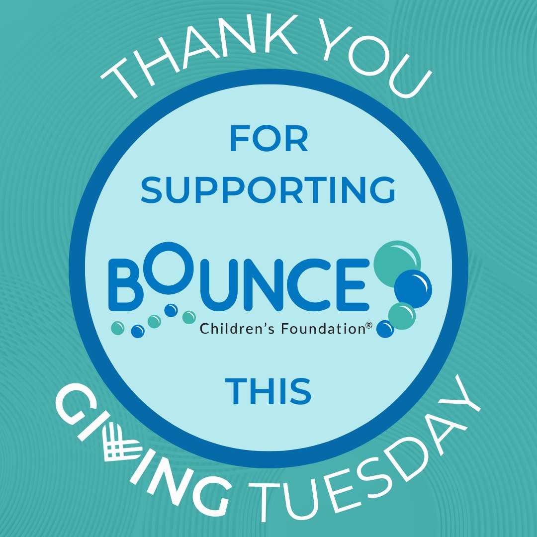 Thank you for supporting Bounce this #GivingTuesday Thanks to your generosity, we raised nearly half of our goal... and with your support we will get there before the end of the year!

Donate Here: cbo.io/d/donate.php?s…

#bouncechildrensfoundation #fundraiser #chronicillness