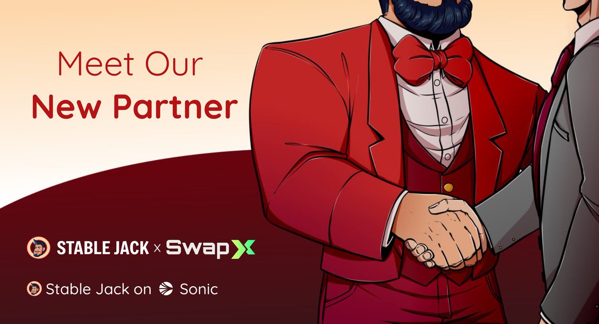 Avalanche_Space's tweet photo. 🥂 @StableJack_xyz joins forces with @SwapXfi to bring innovation and excitement to the #Sonic ecosystem!
💰 #StableJack partners with #SwapX, offering Yield Tokens for stable returns and Volatility Tokens for leveraged rewards using $USDC/ $USDT, $USDC/ $scUSD, & $wETH/ $scETH as collateral.
✨ #SwapX, a decentralized exchange that employs the innovative Algebra modular architecture V4 CLAMM on @0xSonicLabs.
🔽VISIT
https://t.co/FFMnvGrykd