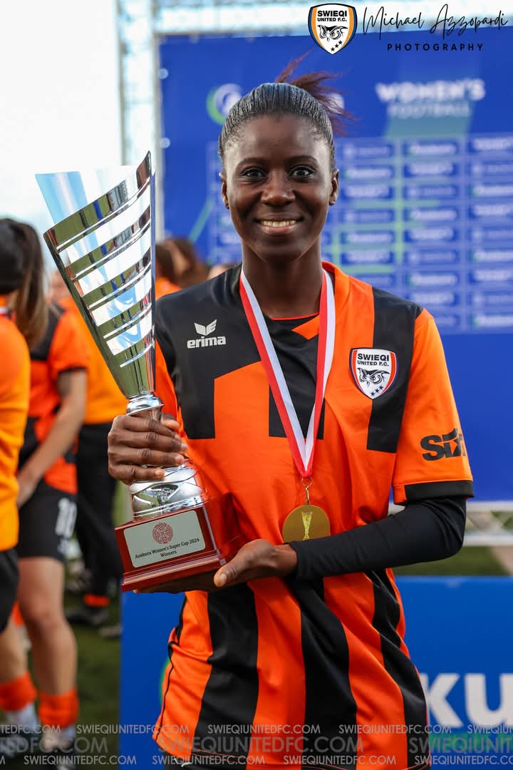 karimaabdulai1's tweet photo. Alhamdulilah We are 2024/2025 Malta Women's Super Cup Winners 💪
Great Team Work @swieqiunitedfc

Thanks so much family and friends for your prayers🙏 https://t.co/caxJ822z0C