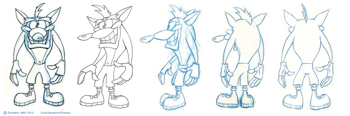 PlayStationPark's tweet photo. Turnaround sketches
'Crash Bandicoot'
PlayStation https://t.co/HpWA1ECIhY