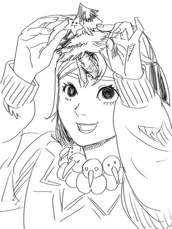 mokunou3's tweet photo. 前描いたクリスマス楽しみで頭からツリーはえてきちゃった子🎄
早く忙しさから抜け出したい！お絵描きしたい！ https://t.co/2KorIDqtUY