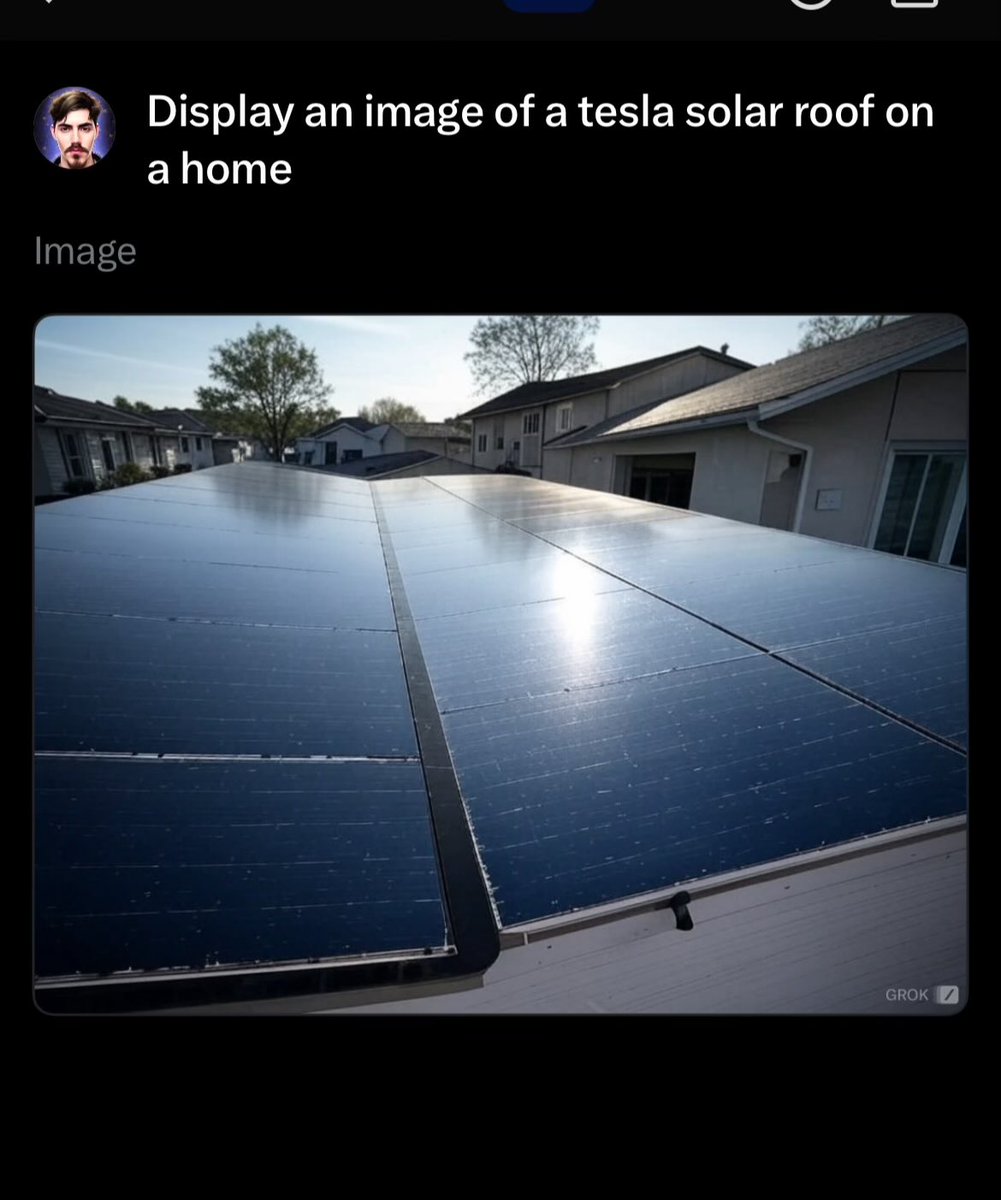 Noam_Mitchell's tweet photo. @elonmusk @xai Can we get it to work with solar roofs  GPT also doesn’t produce them properly https://t.co/mDnElWswEO