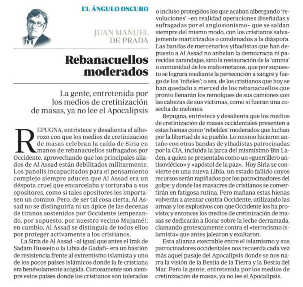 jmvillarroya's tweet photo. Juan Manuel de Prada es el único que dice la verdad en los medios de manipulación de masas https://t.co/QCtxDUDIQY