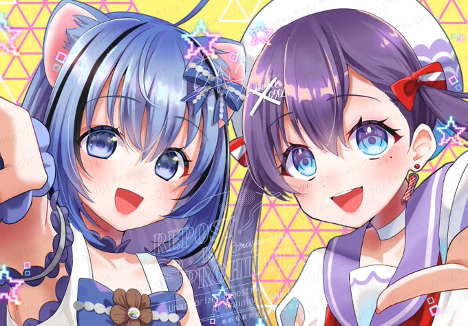 【Vtuber】つくしおコラボ! #つくもアート #52Hzのしおりちゃん