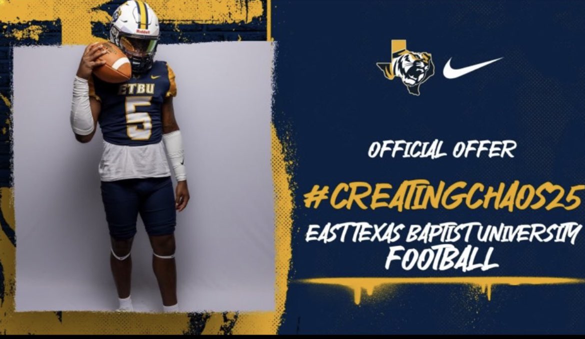 #AGTG Blessed to receive a offer from <a href="/ETBU_Football/">ETBU Football</a>