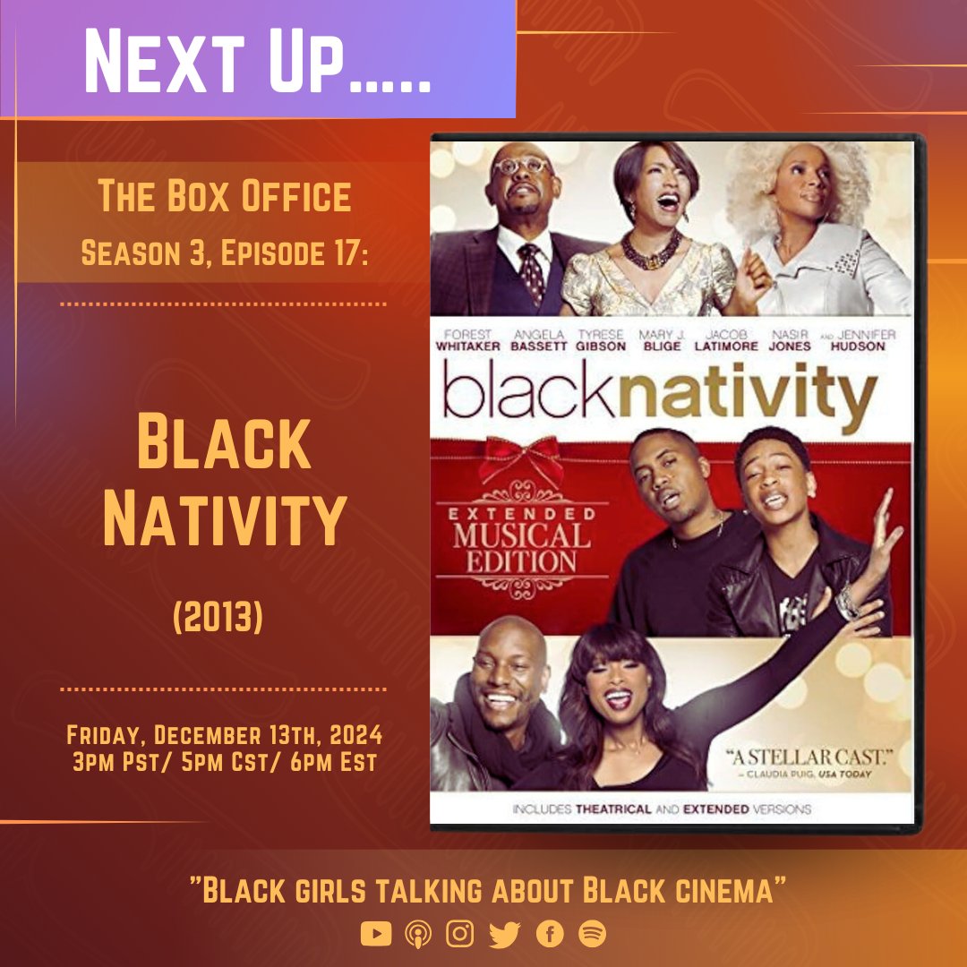 hotcombspopcorn's tweet photo. Bringing you another Christmas classic🎄Have YOU seen Black Nativity? Listen to our full review THIS Friday via the link in our bio 🙂‍↕️☝🏾

#BlackNativity
#TheBoxOffice
#HotCombsAndPopcorn https://t.co/732VYCVeHc