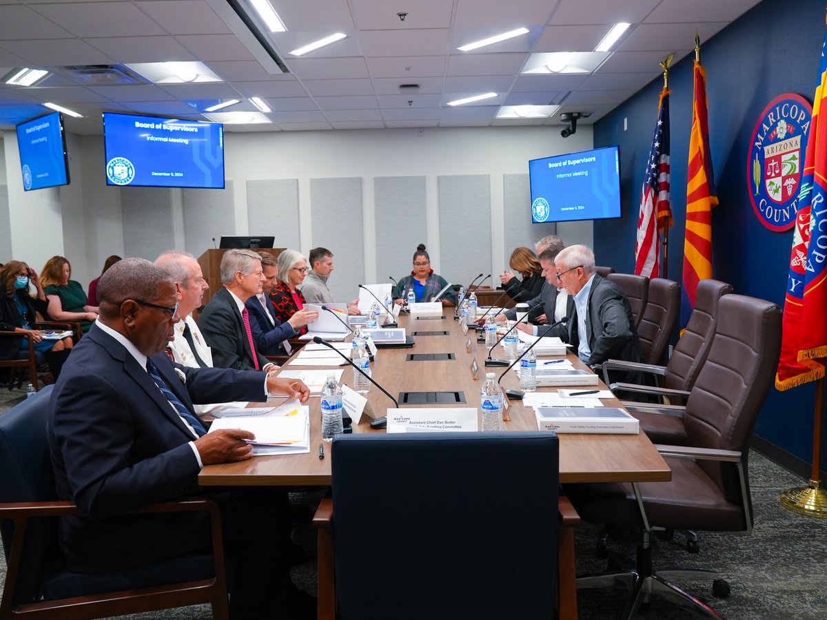 Bill Gates (@billgatesaz) on Twitter photo Today, <a href="/maricopacounty/">Maricopa County</a>'s Public Safety Funding Committee (PSFC) presented its recommendations to the Board of Supervisors. The PSFC is comprised of engaged community members who were charged with finding a sustainable funding source to support the County's public safety services. Today, <a href="/maricopacounty/">Maricopa County</a>'s Public Safety Funding Committee (PSFC) presented its recommendations to the Board of Supervisors. The PSFC is comprised of engaged community members who were charged with finding a sustainable funding source to support the County's public safety services.