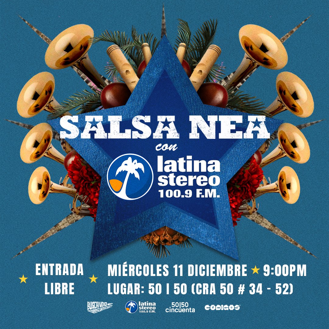 Buscando América (@buscandoam3rica) on Twitter photo Tenemos una fiesta planeada para todos los que asistan el estreno de Nea en Medellín junto a <a href="/latinastereo/">Latina Stereo🌴</a> este miércoles 11 de diciembre. Tenemos una fiesta planeada para todos los que asistan el estreno de Nea en Medellín junto a <a href="/latinastereo/">Latina Stereo🌴</a> este miércoles 11 de diciembre.
