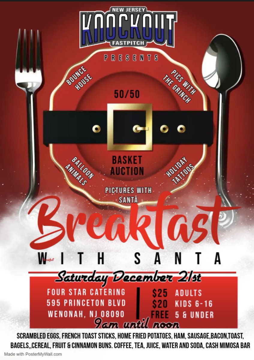 Breakfast with Santa 🎟️’s are on sale now! Don’t miss out on this family fun event on Sat December 21, 2024! 

njko.betterworld.org/events/breakfa…