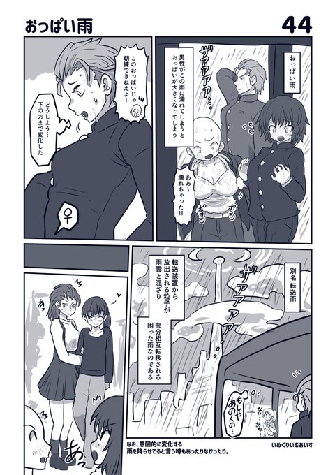 連作シリーズ7 TSタワー関連 おっぱい雨シリーズ 
♂♀交換 