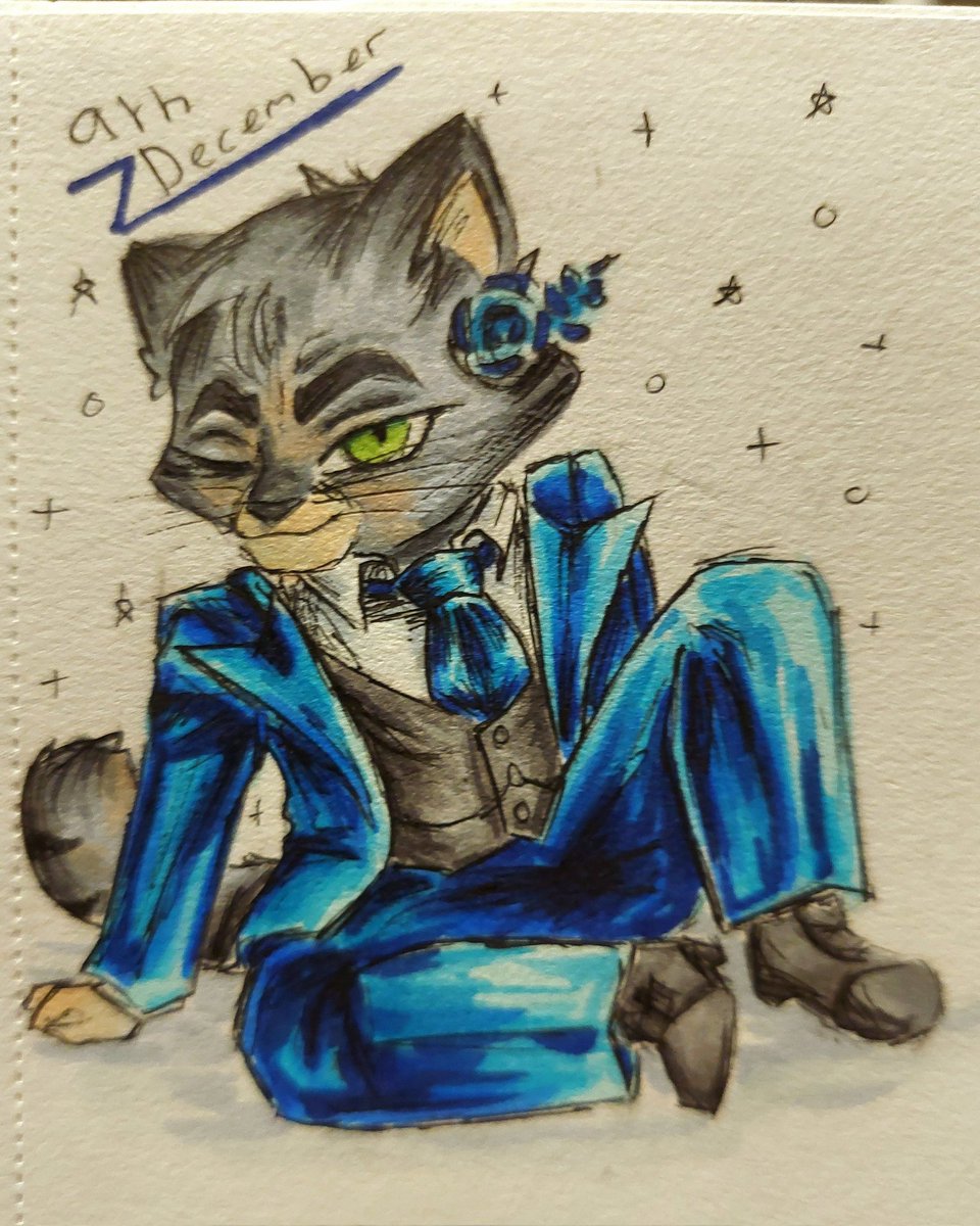 It's the 9th of December and Dom is looking fancy-

#lackadaisy #lackadaisyfanart #LackadaisyDom