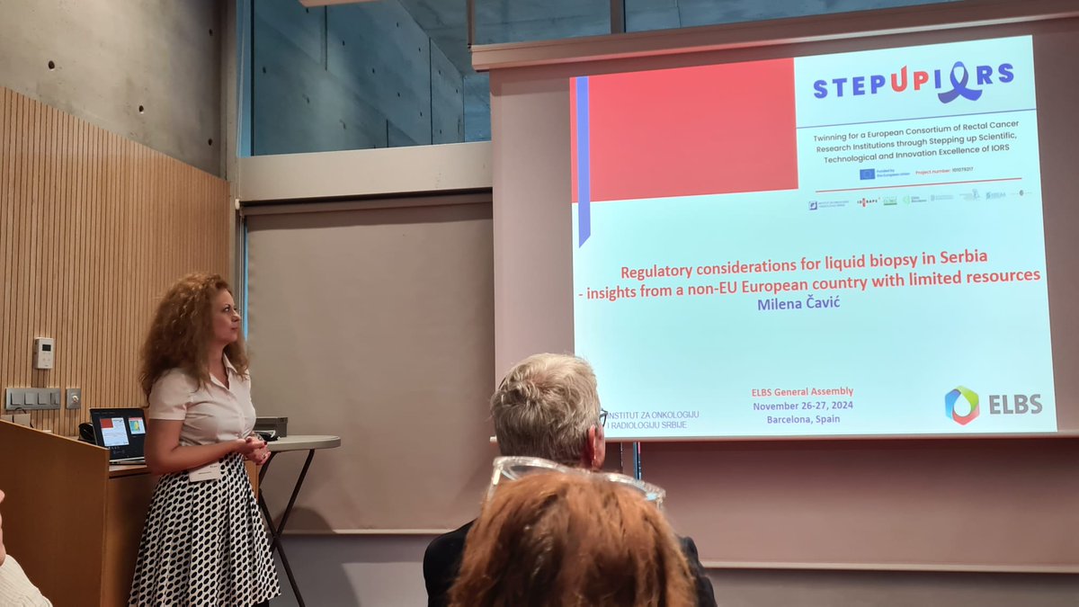 <a href="/rjafijneman/">Remond Fijneman</a> <a href="/anadjuric80/">Ana Djuric</a> <a href="/CavicMilena/">Milena Cavic</a> represented <a href="/STEPUPIORS/">STEPUPIORS</a> <a href="/NKI_nl/">The Netherlands Cancer Institute</a> <a href="/idibaps/">IDIBAPS</a> <a href="/hospitalclinic/">Hospital Clínic</a>  <a href="/BRFAA_IIBEAA/">Biomedical Research Foundation Academy of Athens</a> at the European Liquid Biopsy Society (ELBS) General Assembly in Barcelona on Nov 26-27, 2024, discussing the path to LB reimbursement in Europe and the role of ELBS.
