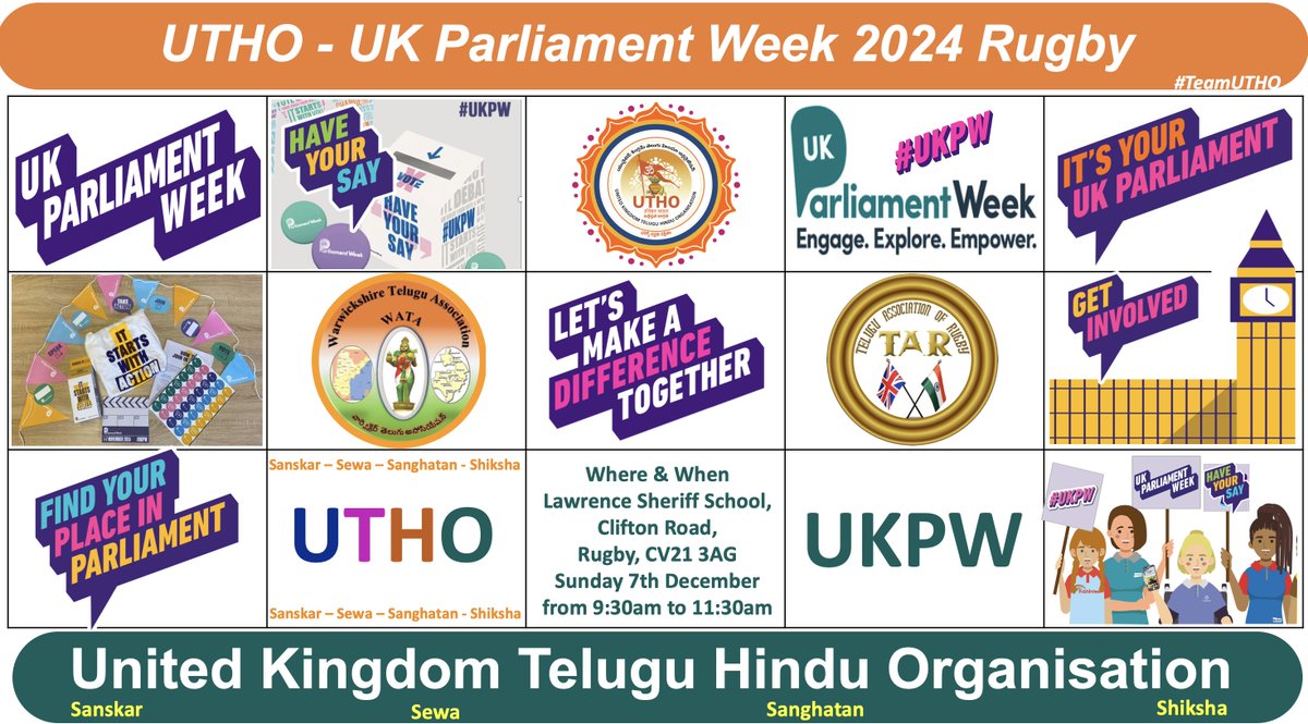 UKTeluguHindu's tweet image. UTHO conducted UK Parliament Week in Rugby with 80+ attendees, including students, parents, and guests: MP John Slinger @JohnSlinger 
Cllr Ish Mistry
Cllr Ramesh Srivastava
Toby Bell
Dr. Suresh Gurijala
Satya S
Debate Topic: &quot;Should AI Be Regulated? @UKParlEducation @YourUKParl