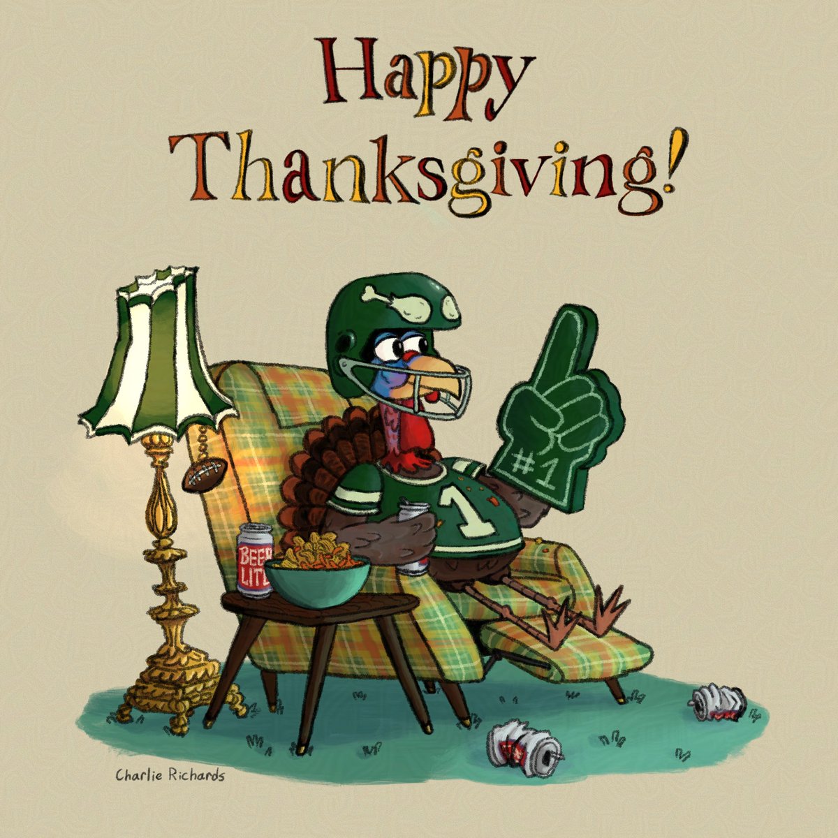 I drew this over a week ago for US Thanksgiving, but I forgot to share it here. Oops!