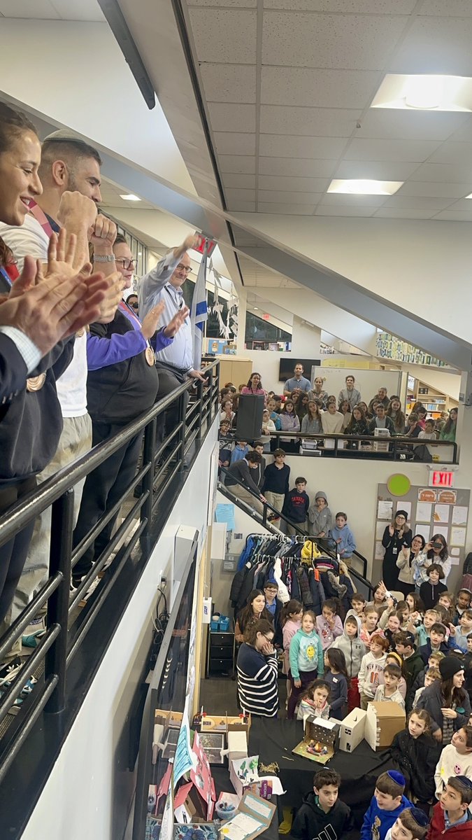 binikrauss's tweet photo. Today, we had the extraordinary honor of welcoming Israel’s Olympic Judo Team to SAR Academy in collaboration with the @CombatASemitism . Our students had the privilege of participating in a live judo demonstration, witnessing athletic excellence, and learning about resilience, teamwork, and the power of standing against hate.

Thank you to Yigal Nissel and @SachaRoytman  of Combat Antisemitism for making this event possible, and to Moshe Ponte and Shany Hershko for sharing their expertise and leadership. We were inspired by Olympic medalists Peter Paltchik, Inbar Lanir, and Raz Hershko, whose achievements embody excellence and perseverance.

This visit wasn’t just about sports—it was about celebrating Jewish pride, unity, and perseverance in the face of adversity. Thank you to our guests for inspiring the next generation to dream big, stand tall, and champion their values both on and off the mat.