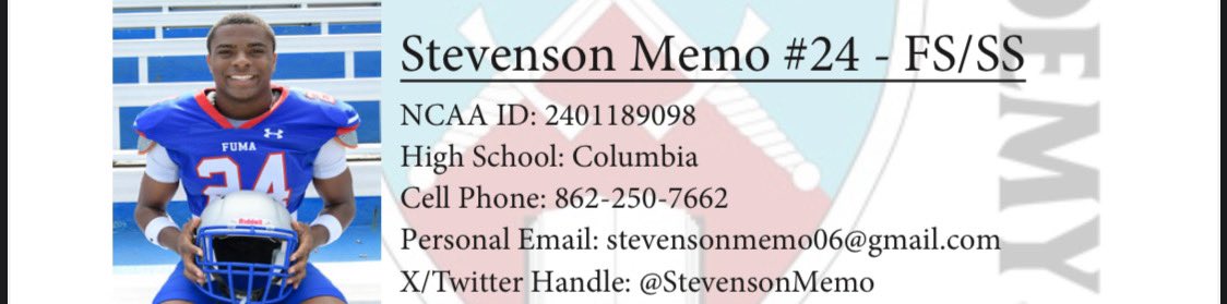 “All Cadets, past and present … FUMA men are we.”

@stevensonmemo 

hudl.com/profile/149684…

#BodyMindSpirit
#GrindNowShineLater
#GoFUMA