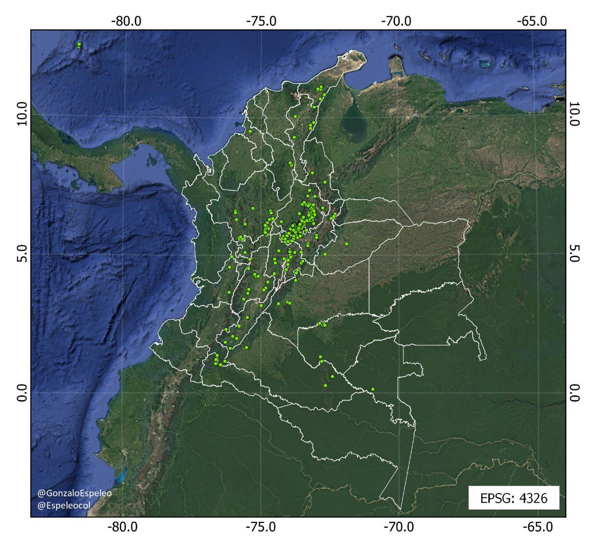 classoalcala's tweet photo. Colombia país cavernícola: contamos con más de 850 cuevas registradas y seguimos trabajando en el Catastro Nacional @espeleocol. Desde isla San Andres hasta la Amazonia…Resultados en 2025 📕 Biodiversidad cavernícola de Colombia. @U_ElBosque @inst_humboldt https://t.co/deMItxAtKH