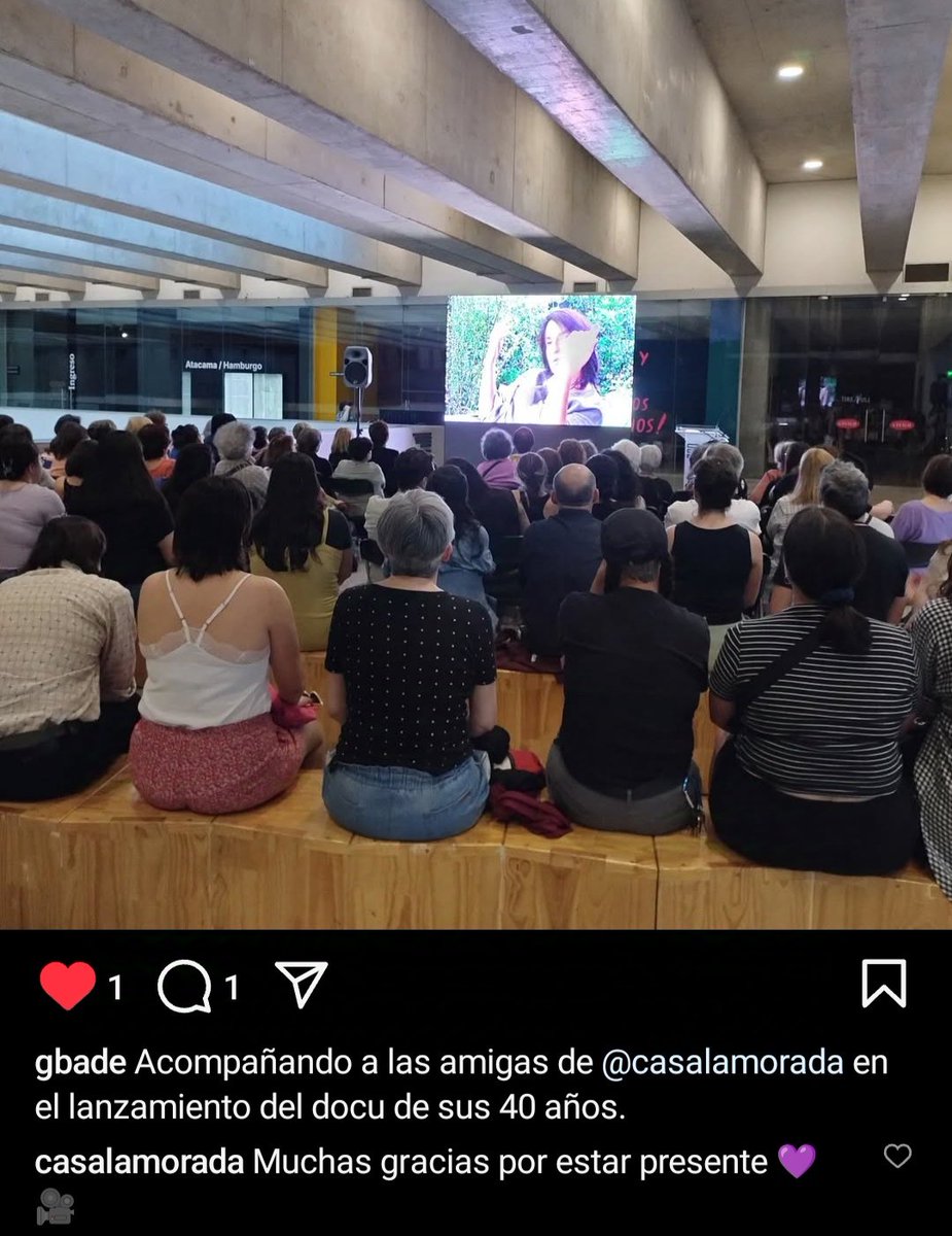 🎥💜 Muchas gracias por compartirnos estas postales y más poder estar presentes.   
Pueden seguirnos vía Instagram <a href="/CasaLaMorada/">La Morada</a>

 #EstrenoDocuLaMorada
