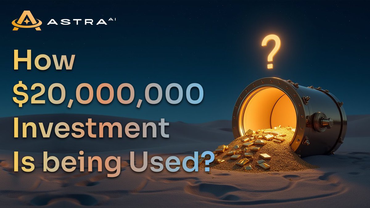 $20,000,000 Investment from RMD 🌟
- Building the Future of $ASTRA -  

We're thrilled to announce that $20M from RMD is being strategically allocated to fuel the growth and success of the AstraAI ecosystem over the next 3 years!

Here's how we're putting this investment to work: