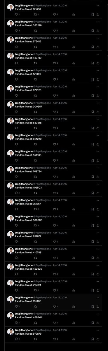 Its_Grub's tweet photo. @SyeClops if you scrolled back all the way on his twitter you would see that he tweeted "random tweet: ######" 80+ times the day his account was created https://t.co/uAGp1rh5Fa