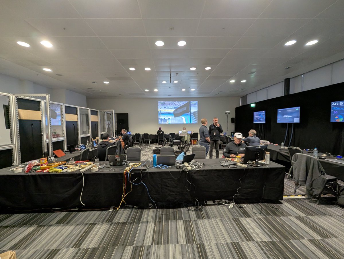 JamesHolland_UK's tweet photo. Building an enterprise-grade NOC and SOC, but with F1 in the background 🏎️

#bheu24
#paloaltonetworks
#opsforlife https://t.co/aw2QHqkRRd